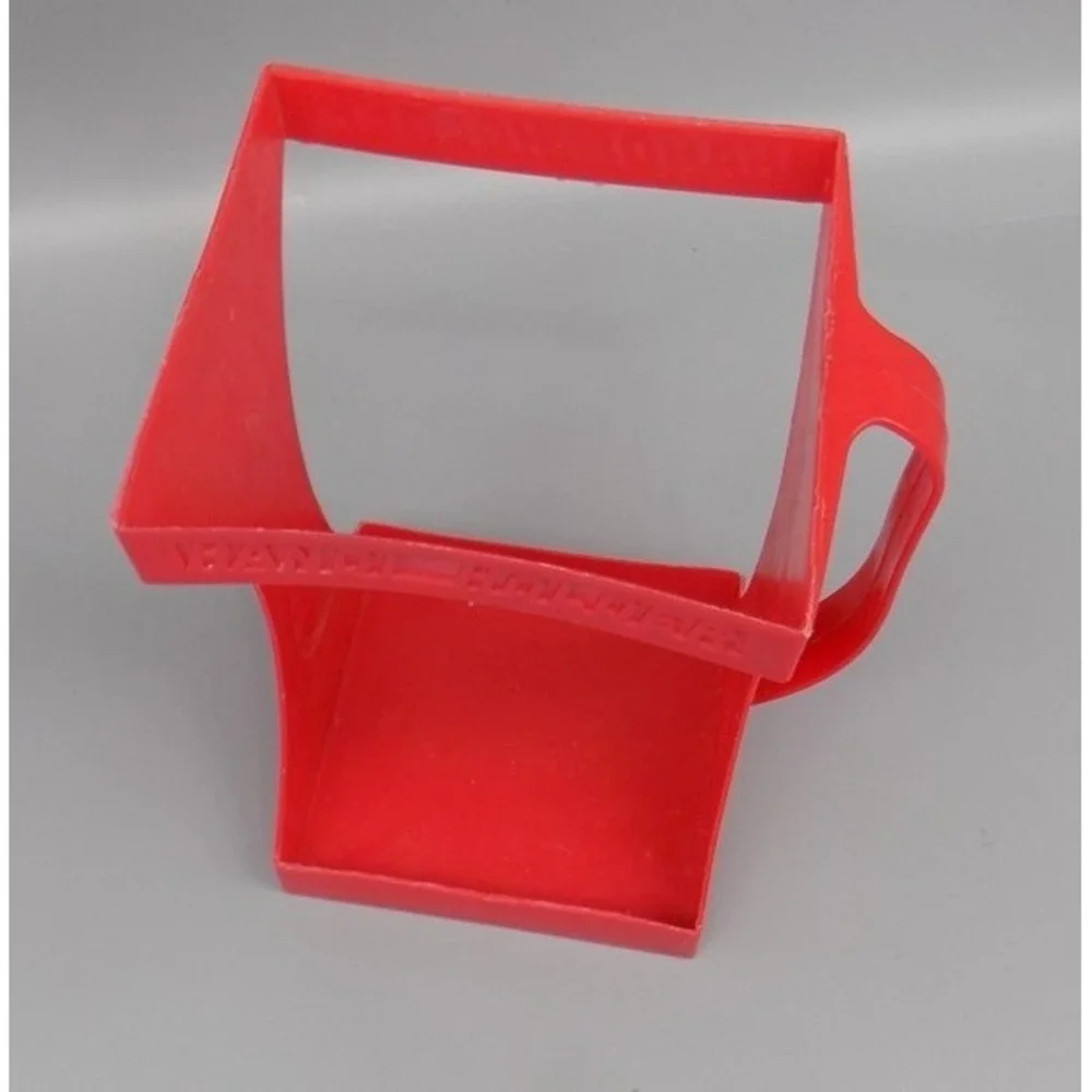 Vintage Milk Carton Handi Holder Red Evlo Plastics Sandusky Ohio